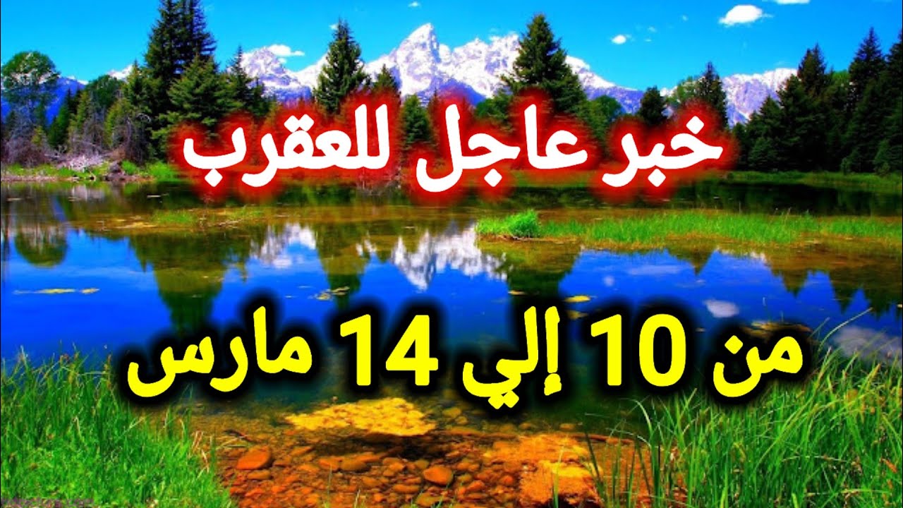 توقعات برج العقرب اليوم 🦂 من 10 إلي 14 مارس 2026