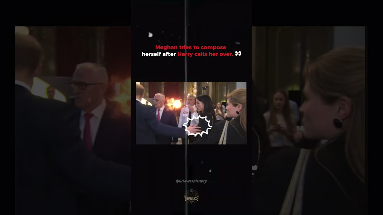 Meghan Tries to Compose Herself After Harry Calls Her Over 👀 #MeghanMarkle #PrinceHarry #reels