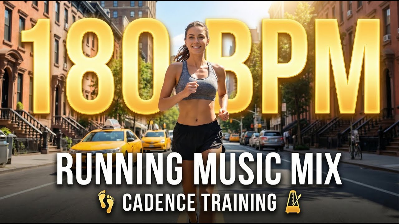 180 BPM Running Music 🎧) | WITH METRONOME | 60 Min Cadence Training (Non-Stop)