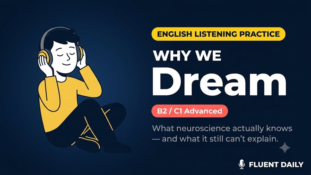 English Listening Practice (B2-C1) | Why we Dream | English Podcast
