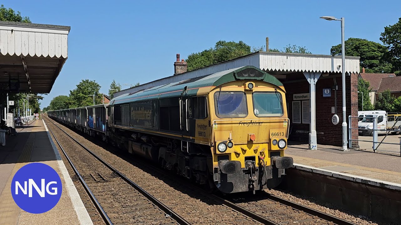 Trains on the Breckland Line around Wymondham, Norfolk - Spring 2023 [4K]