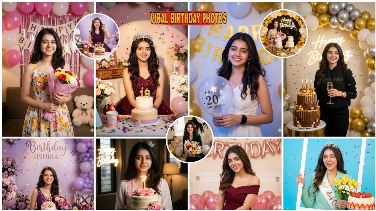 Make Your Happy Birthday Photo in Gemini AI for Girls - Mayank Edits 🔥