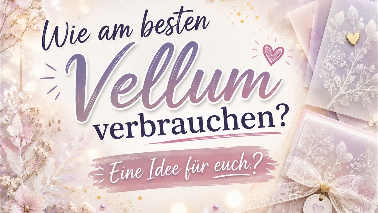🎁Gutschein Tasche aus Vellum 