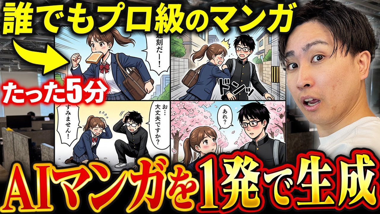 【知識ゼロでOK】AIマンガで収益化！「Manga Now」でプロ級のマンガを作る方法！