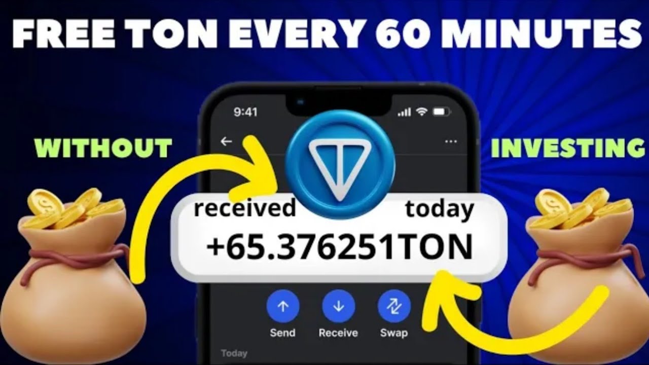 1 CLICK = 6 TON coin 🤩 Earn free TonCoin Every 1 Hour