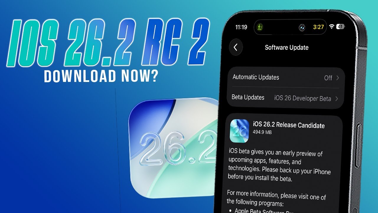 Вышла iOS 26.2 RC 2 &mdash; улучшенное время автономной работы?