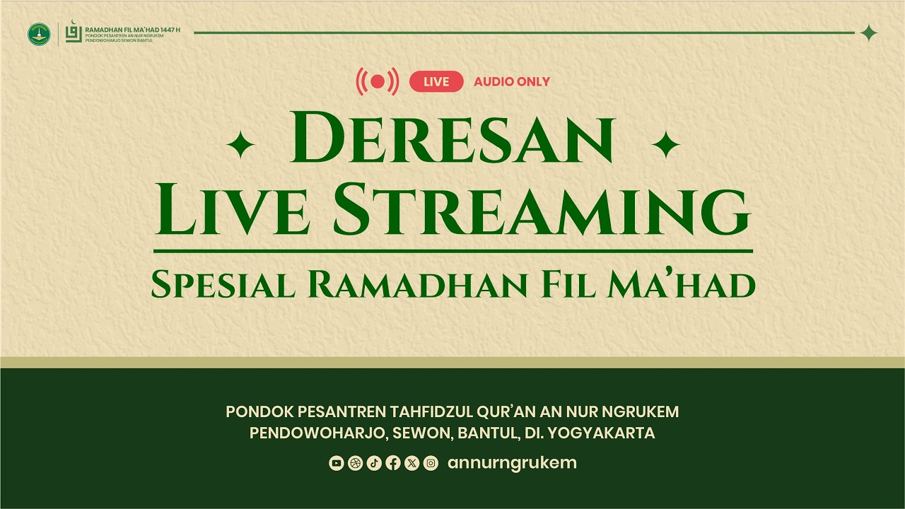DERESAN AL QUR'AN JUZ 21 & 22 ( AUDIO ONLY )