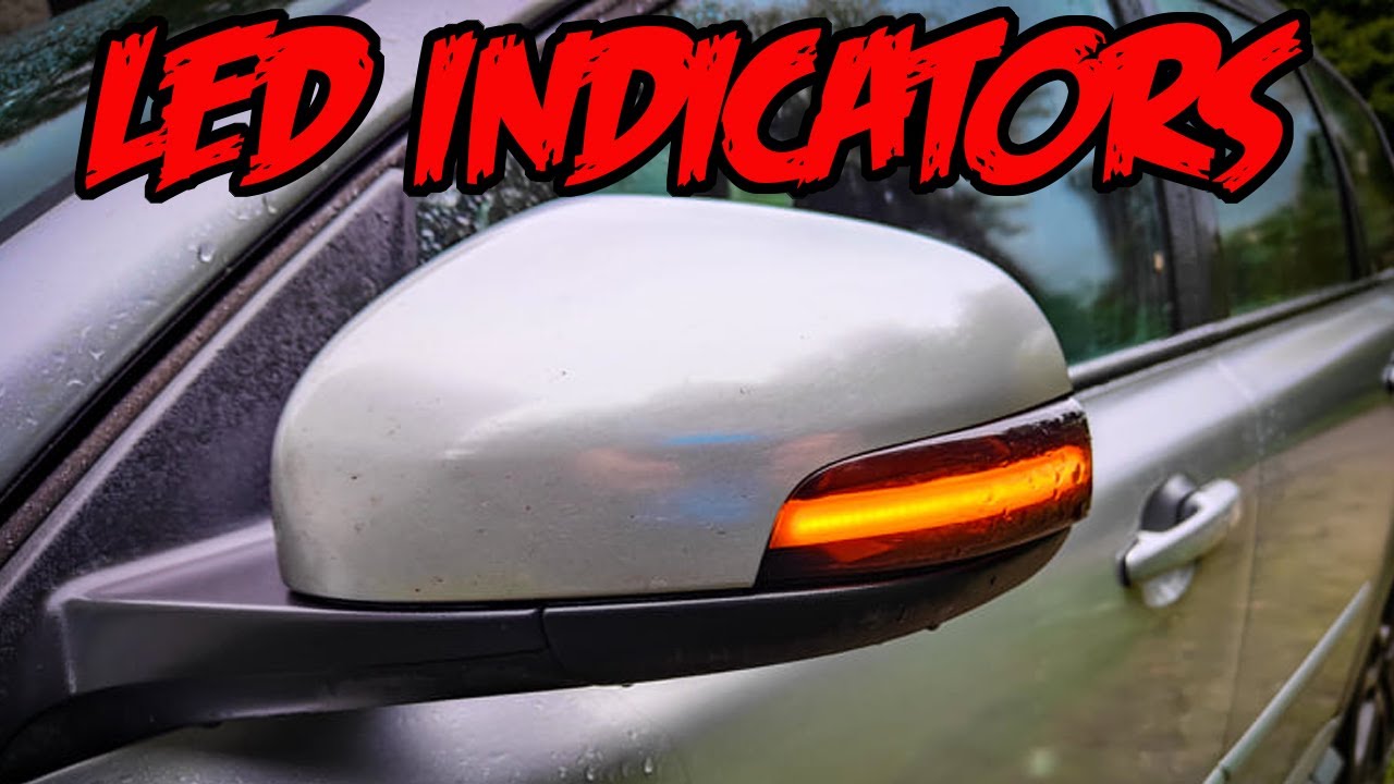 Fitting LED sequential indicators to a Volvo V50