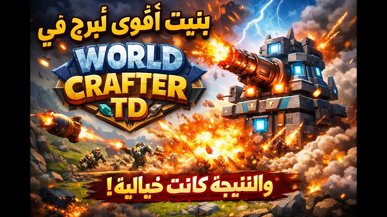 من مبتدئ إلى محترف في World Crafter TD خلال مباراة واحدة! 🎯 | #1