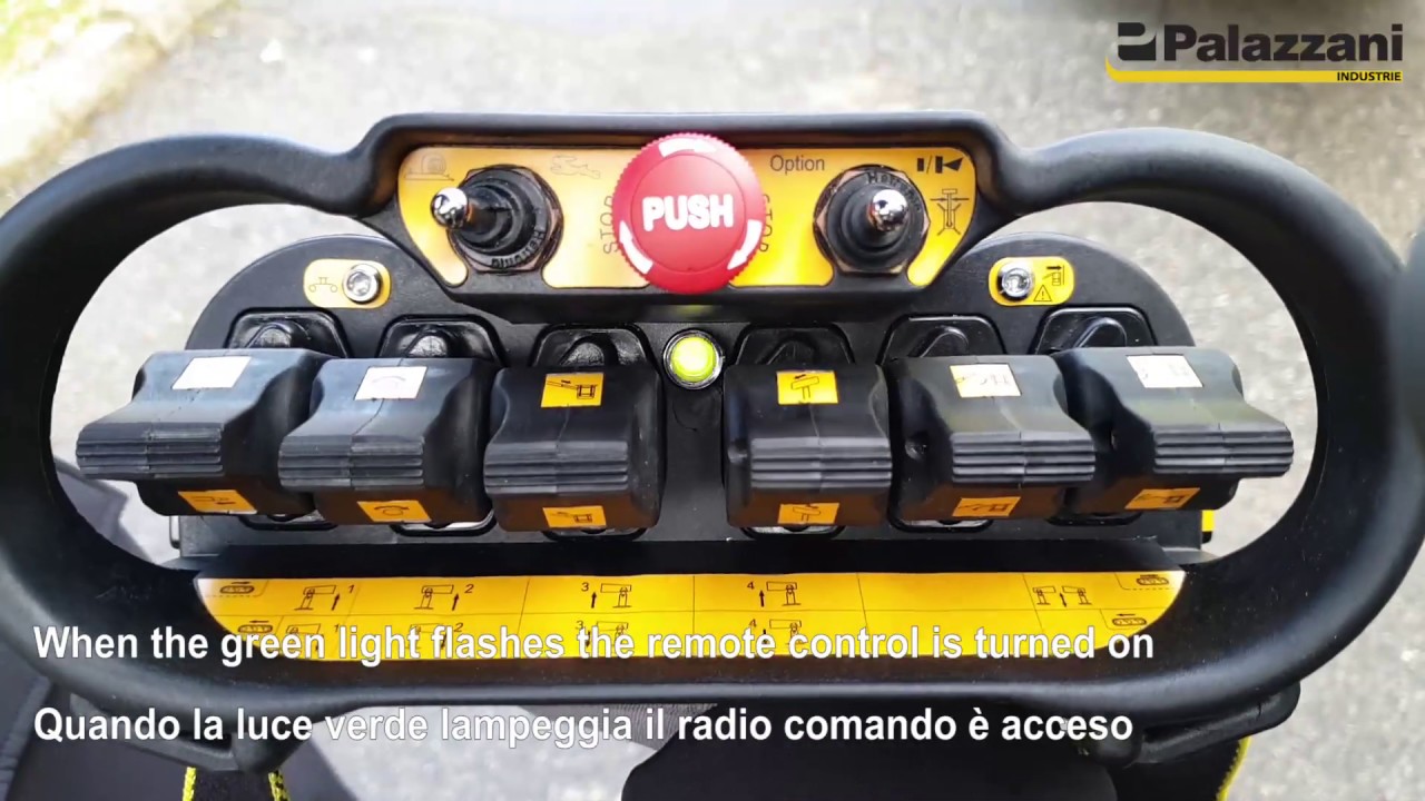 2. Travel movements with remote control - traslazione con radio comando