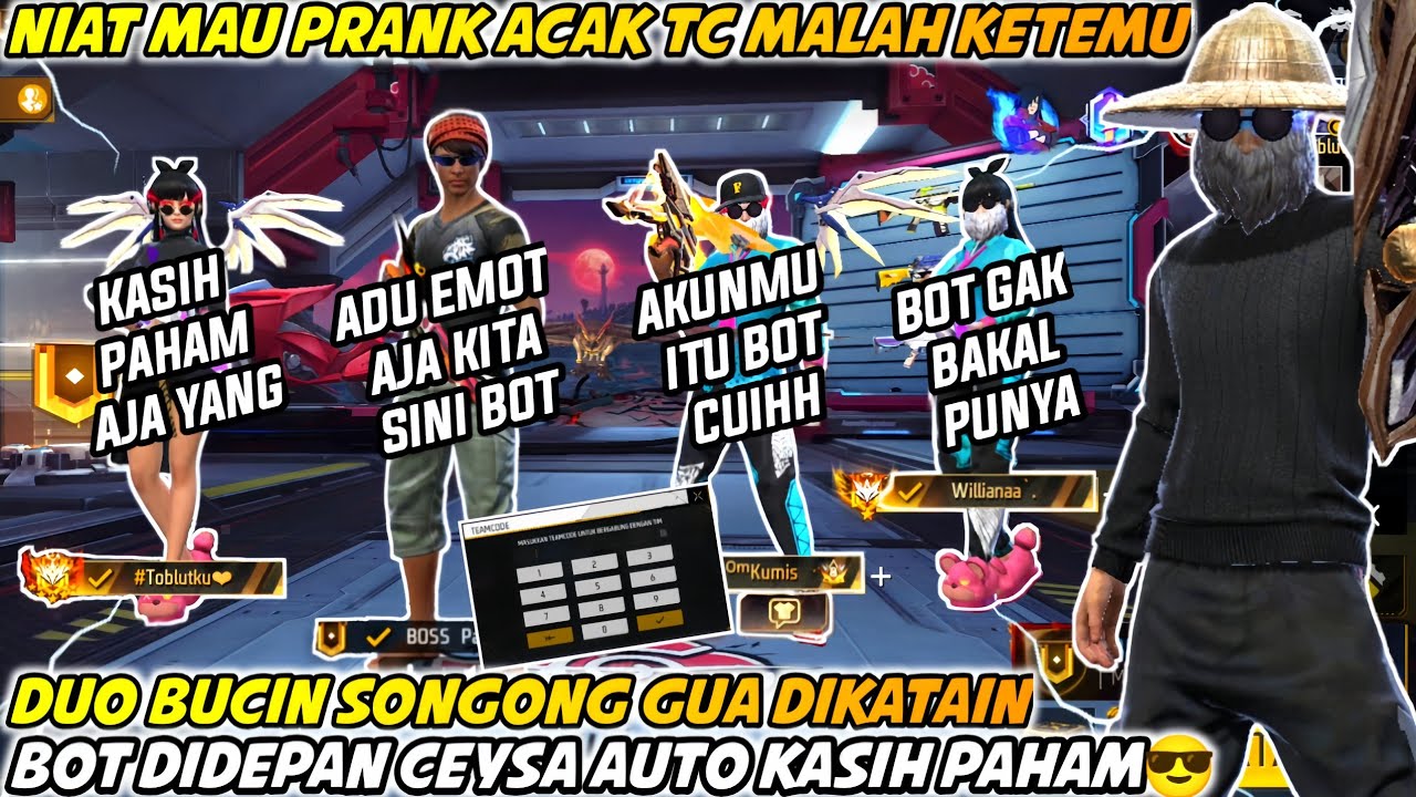 NIAT MAU PRANK ACAK TC MALAH KETEMU DUO BUCIN SONGONG GUA DIKATA KATAIN BOT DIDEPAN CEYSAA | PART 2
