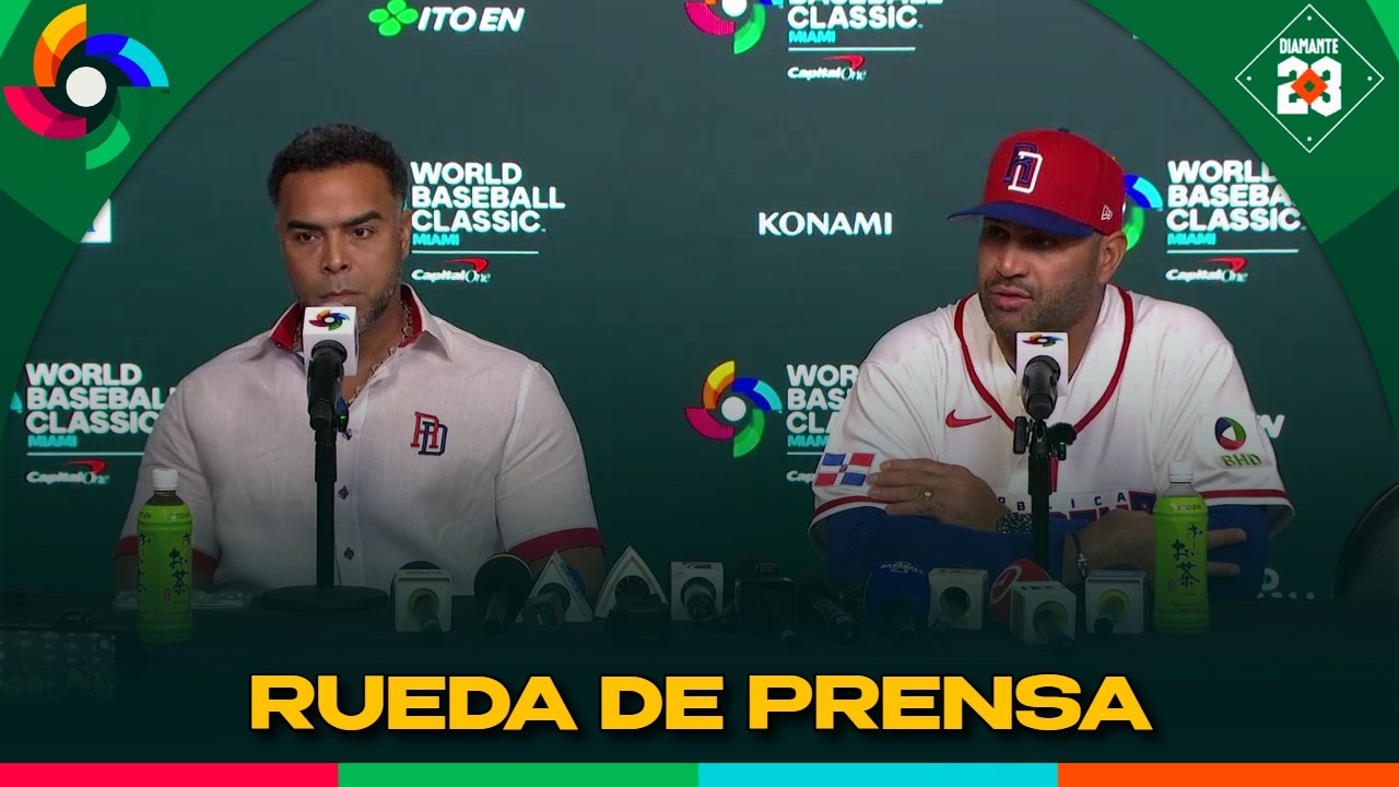 DOMINICANA Rueda de prensa Albert Pujols Nelson Cruz previo a duelo con Corea WBC 2026 | DIAMANTE 23