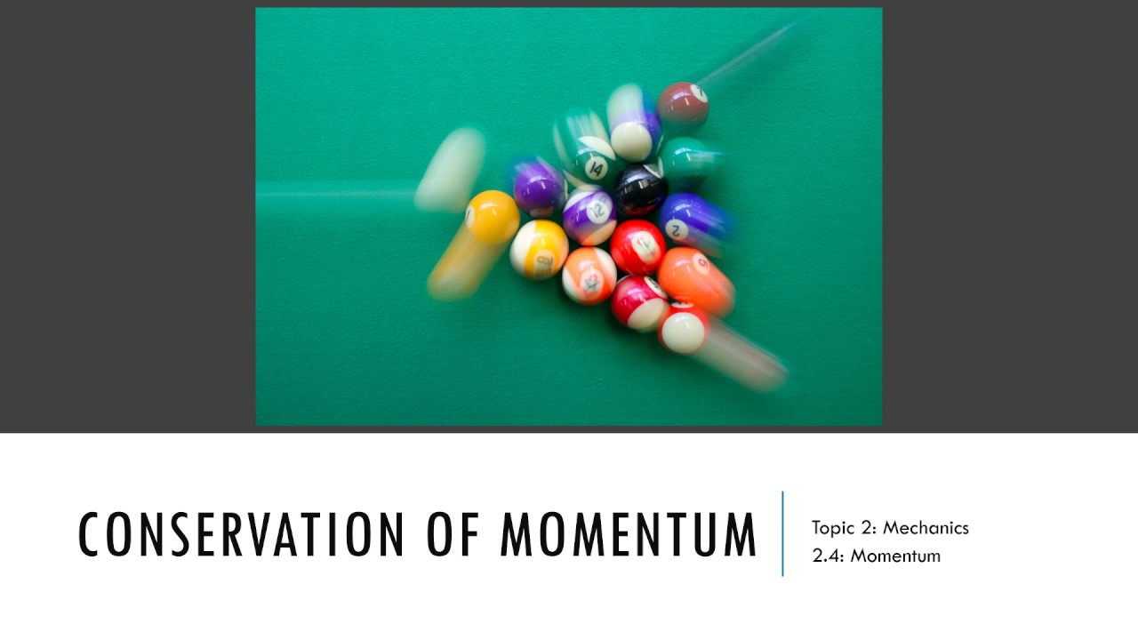 Conservation of momentum - IB Physics