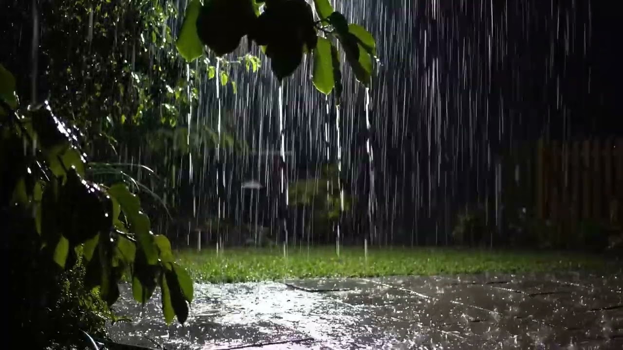 Relaxing Evening Rain and Soft Thunder | Ambient Sounds for Sleep and Serenity