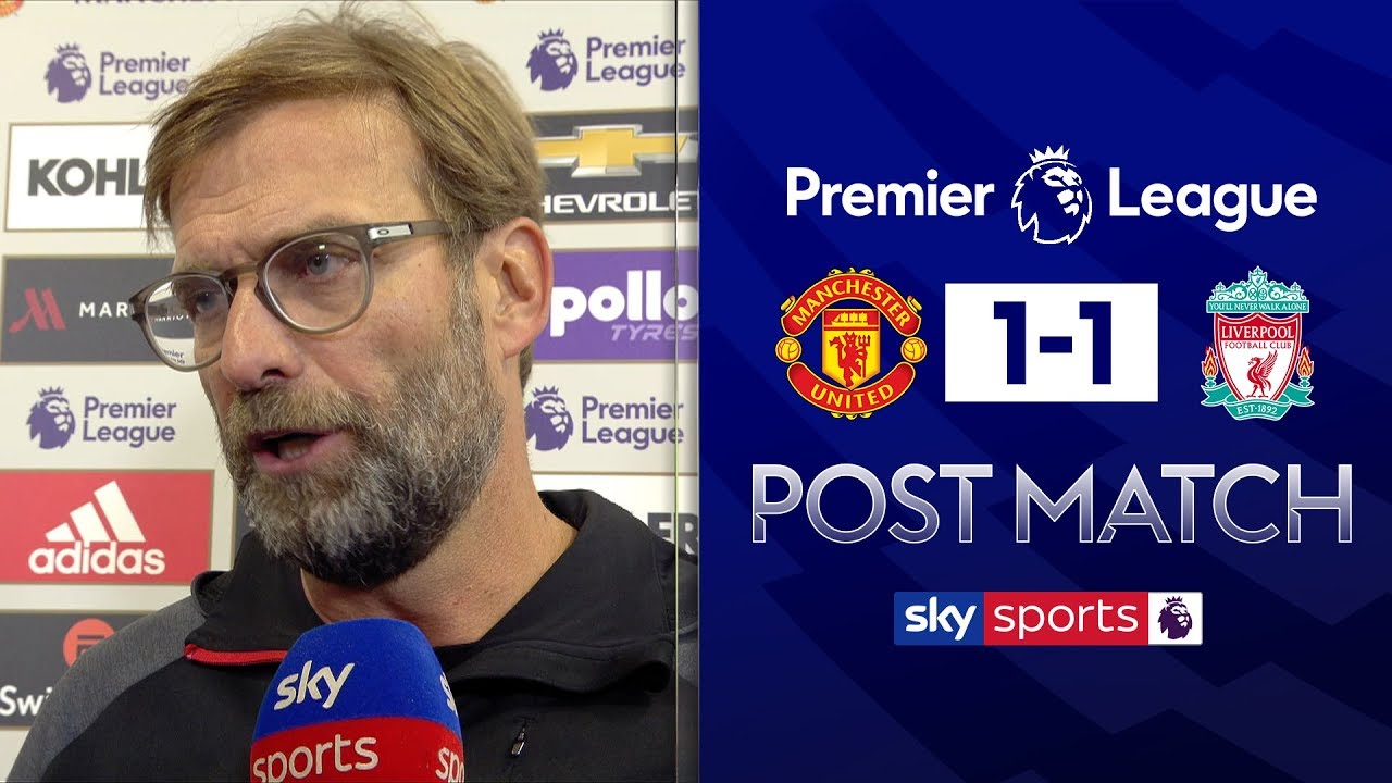 Jurgen Klopp disappointed with Man United's 'defensive' tactical set-up | Post Match Interview