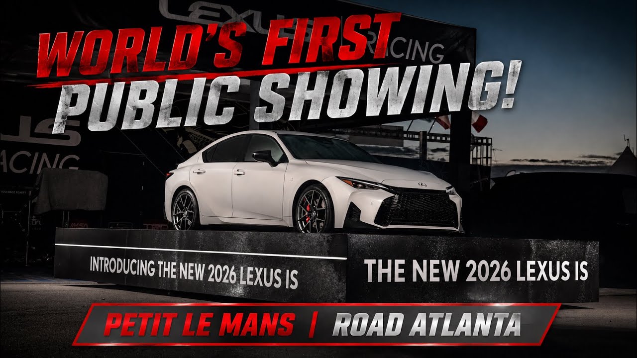 Public Debut of the 2026 Lexus IS 350 F Sport | Lexus Racing USA | Petit Le Mans