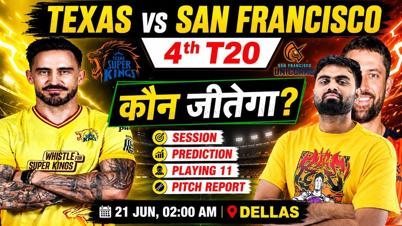 Texas super kings vs san francisco unicorns 4th match prediction, tsk vs sfu today match prediction