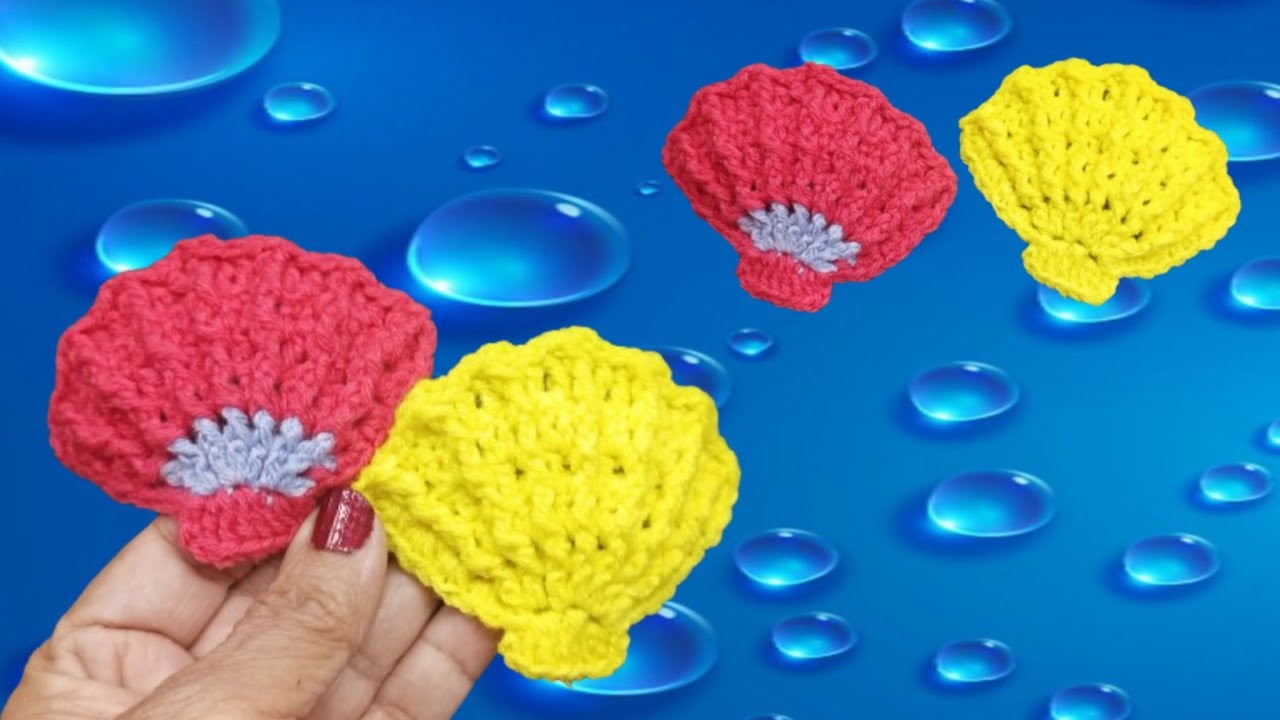 Crochet Seashell Applique I Crochet Scallop Shell Applique Tutorial