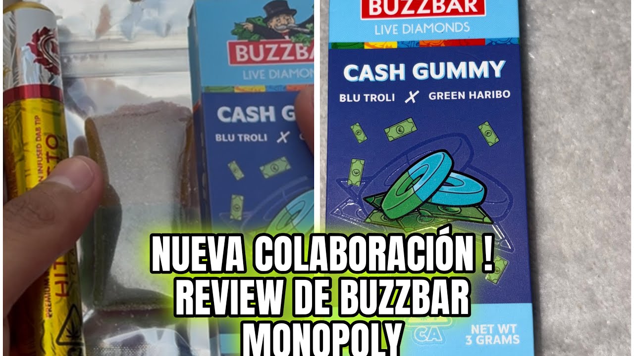 REVIEW PLUMA DE  WAX BUZZBAR MONOPOLY 3g CASH GUMMY, BUZZBAR MONOPOLY CAHS GUMMY 3g 