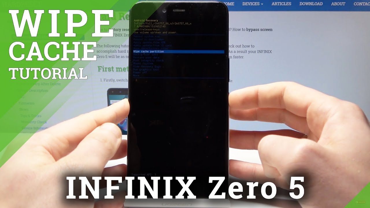 How to Wipe Cache Partition in INFINIX Zero 5 - Reset Temporary Cache Files