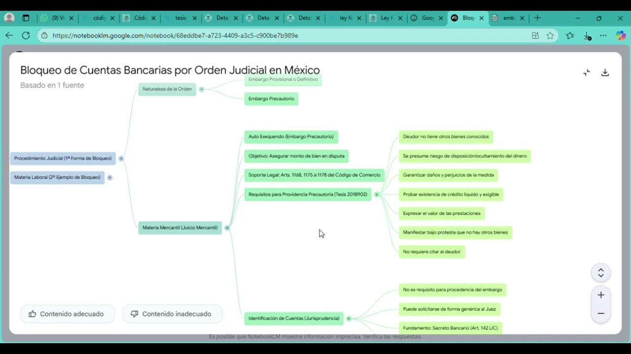 BLOQUEO DE CUENTAS POR ORDEN JUDICIAL RESUMEN