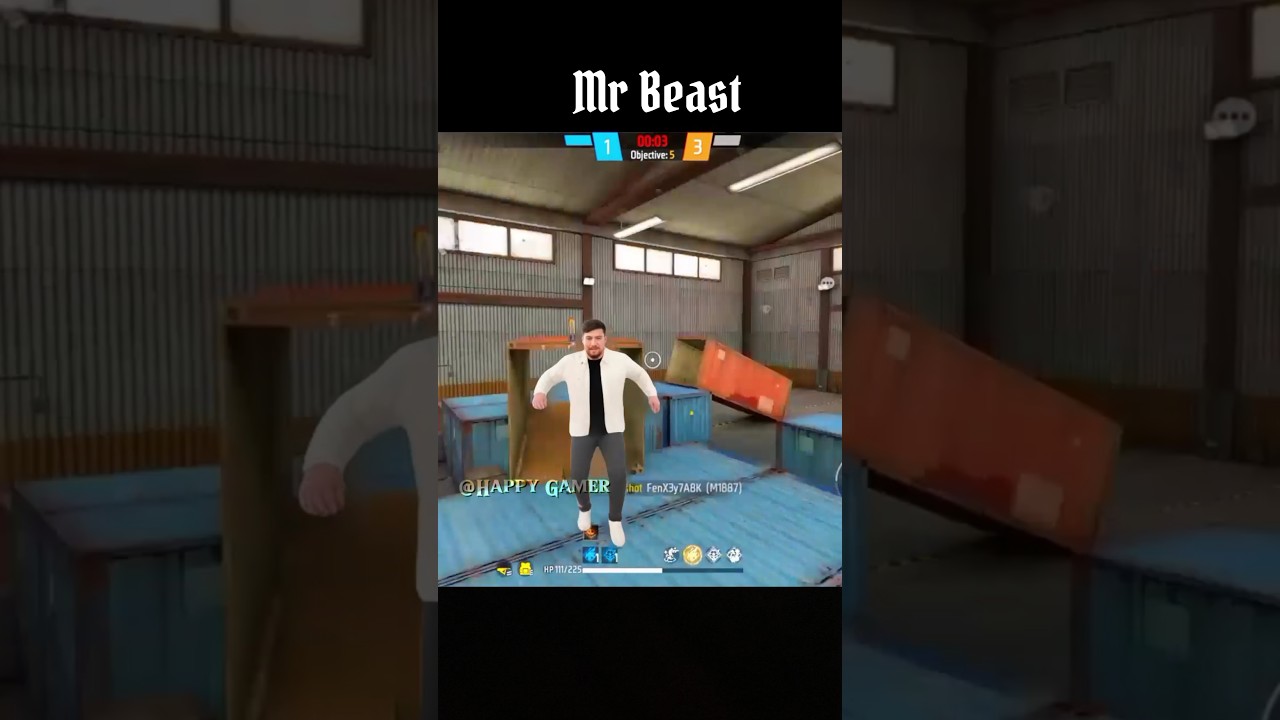 Mr Beast In Free Fire OneTap #shorts #mrbeast #freefire