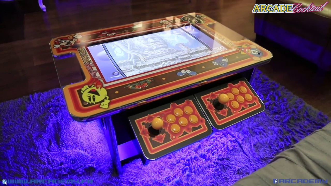 Présentation de la table basse Cocktail Arcade