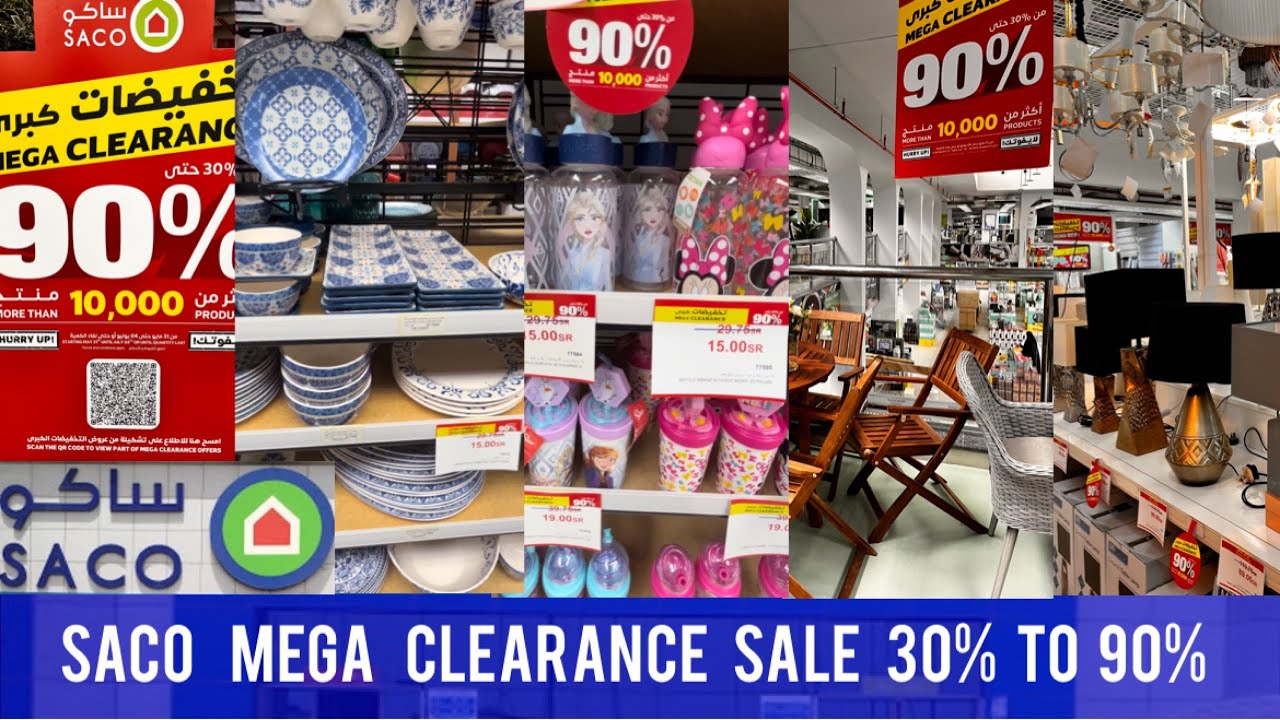 Saco Mega Clearance Sale 30% To 90% On All Items || @IndianMominSaudiArabia