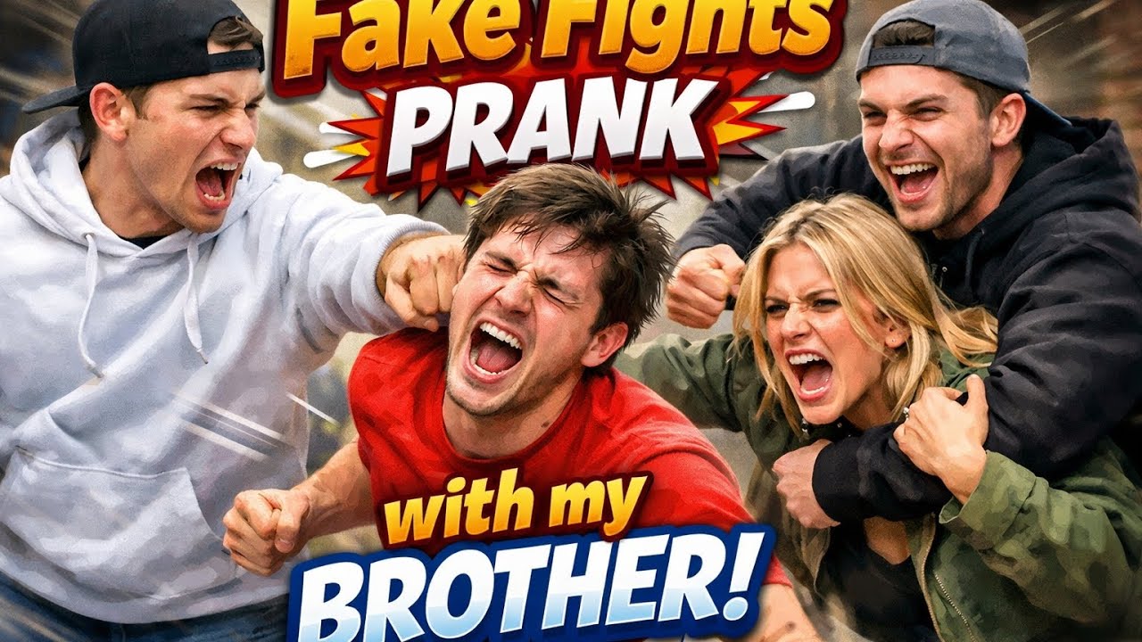 Fake fight prank with my brother.