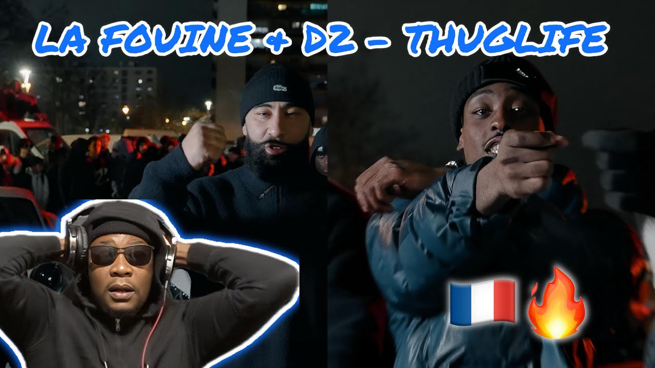 FRENCH DRILL REACTION 🇫🇷| LA FOUINE & D2 - THUGLIFE (CLIP OFFICIEL)🔥