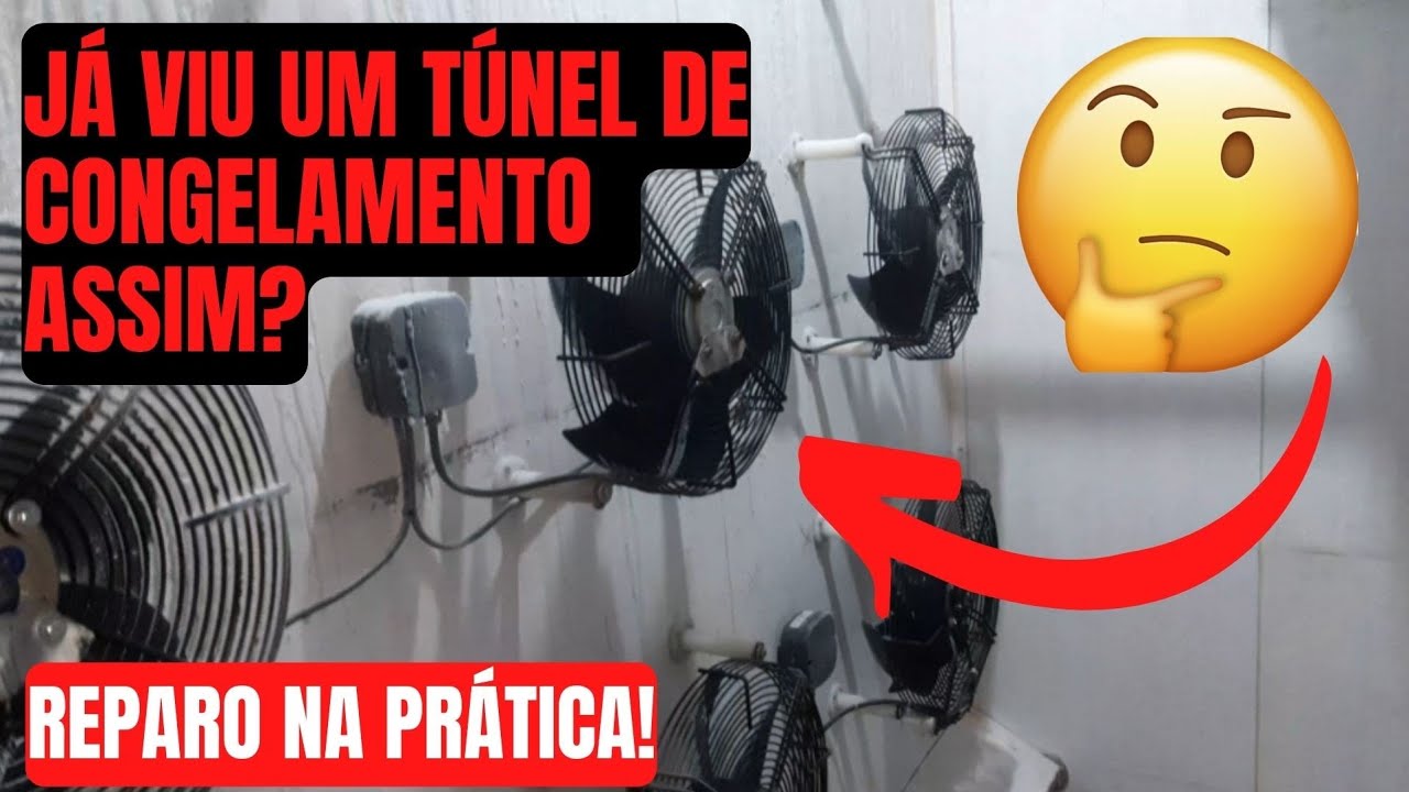 Manutenção em câmara túnel de ultra congelamento ( reparo na pratica)
