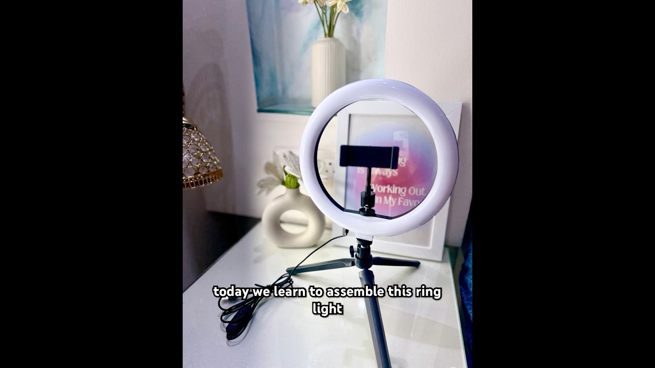 RingLight SetUp & Assembling| AmazonBasics Ringlight+tripod for ₹329! Ring Light Setup |assemble