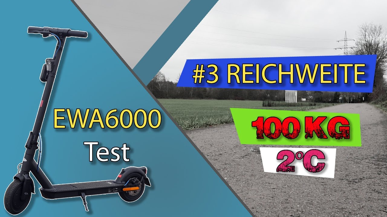 Doc.Green EWA 6000 🛴 - 3 - Reichweitentest 2°C - 100kg
