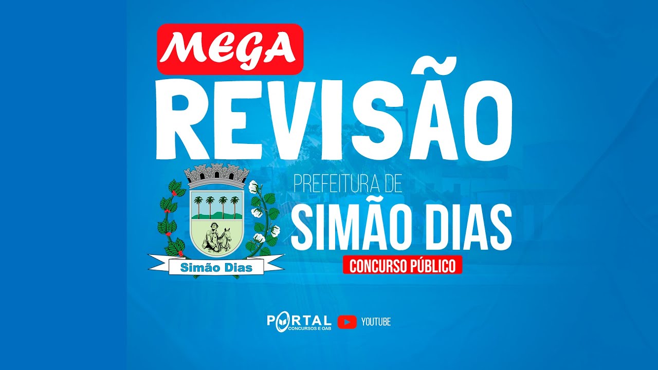 MEGA REVISÃO DE VÉSPERA: PREF. SIMÃO DIAS/SE