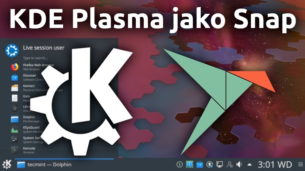 KDE Plasma jako Snap