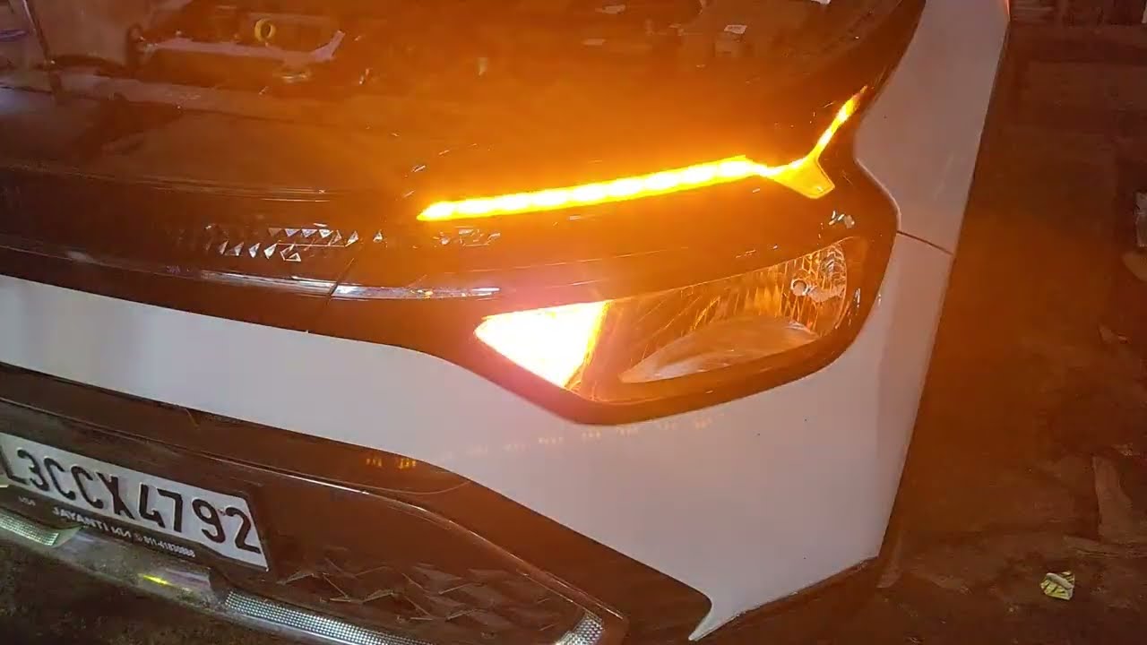 Kia Carens 2024 Premium Optional DRL Installed with Matrix Indicator | Kia Carens Latest Accessories