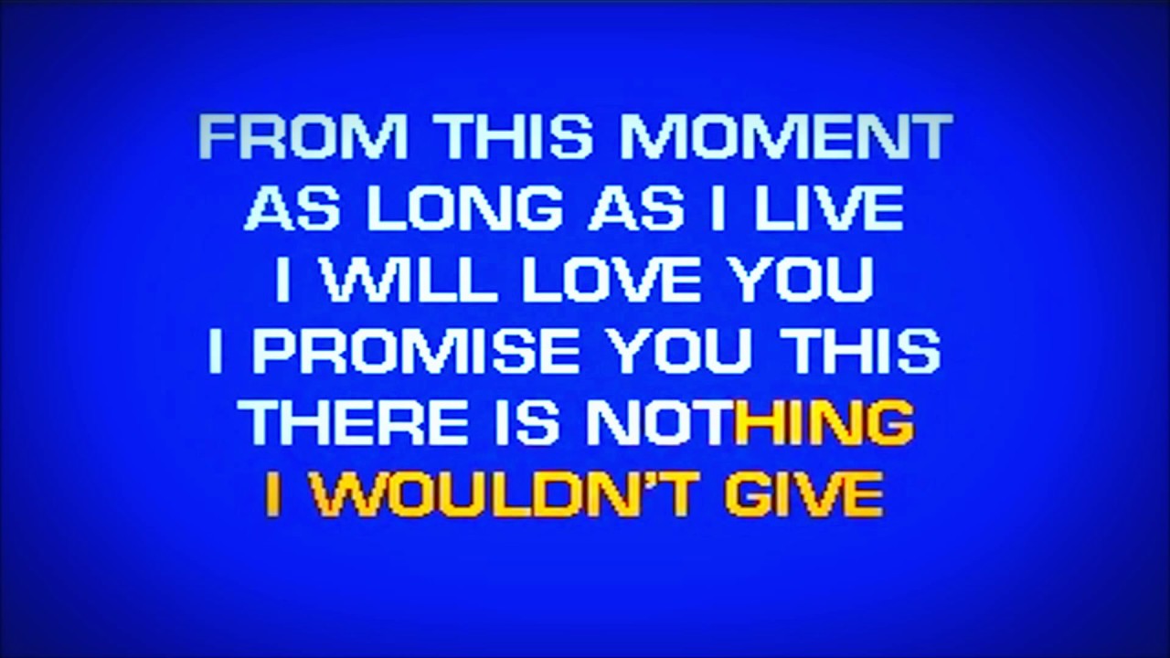 Shania Twain - From This Moment On (Karaoke HD)