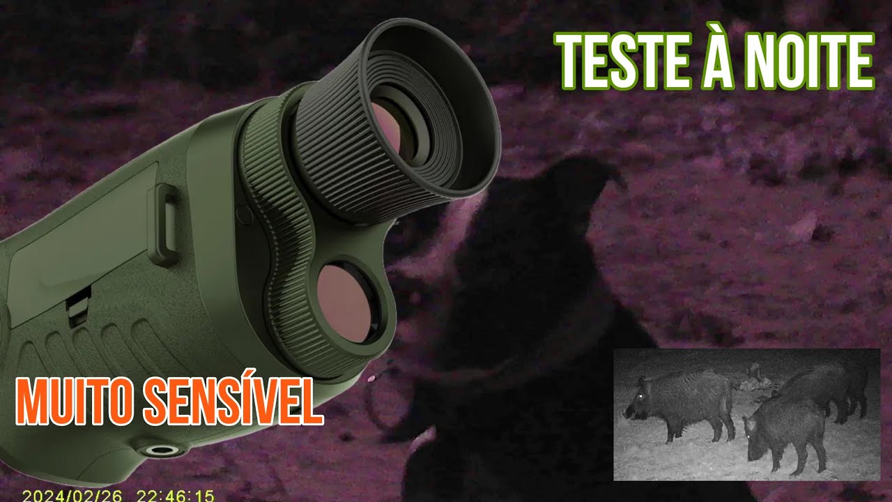 Testando a Vis&atilde;o Noturna Ponbos DT19 &agrave; noite #vis&atilde;onoturna #infravermelho #ir #laser #ca&ccedil;ada