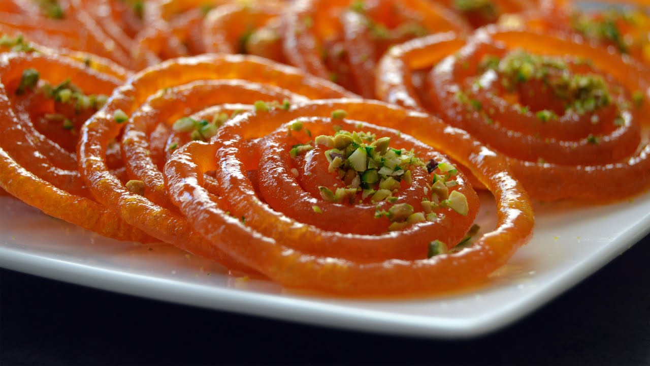 Jalebi, un postre popular en el sur de Asia, Egipto y Oriente Medio
