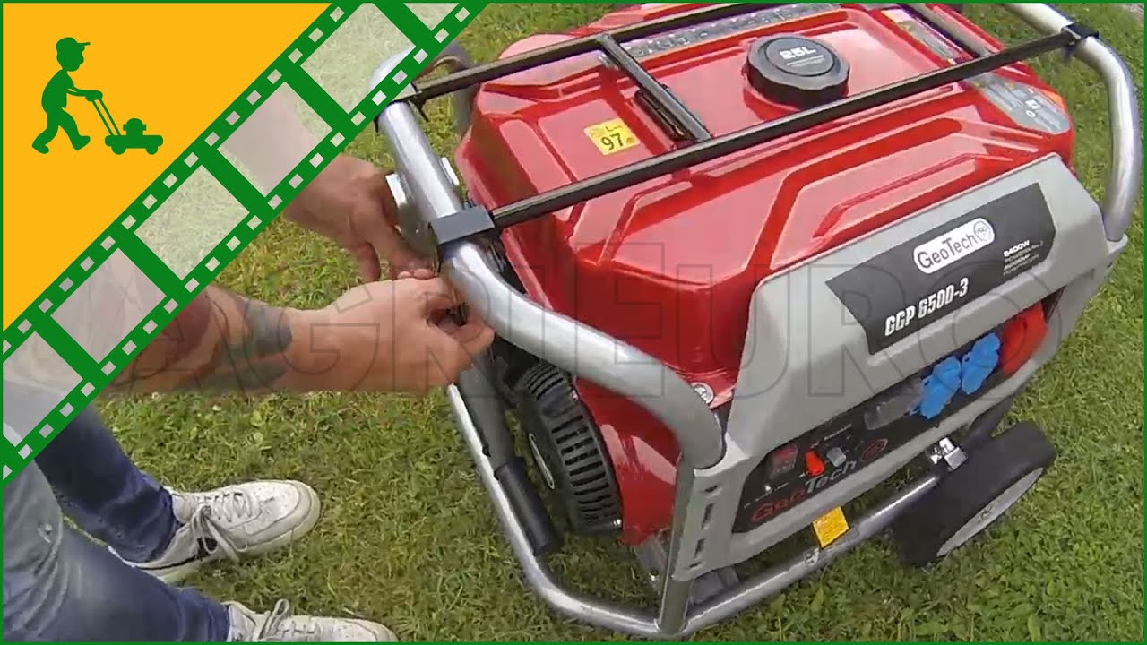 Montaggio Generatore di corrente a benzina GeoTech Pro GGP 6500-3