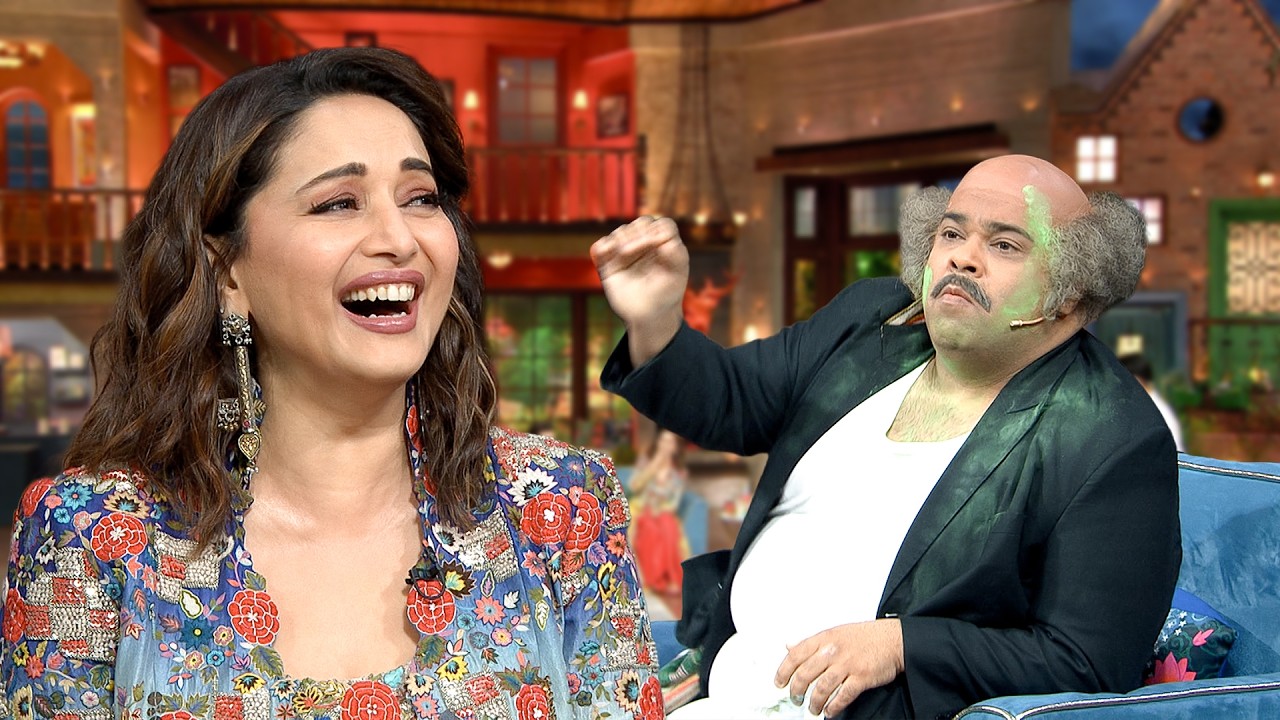 Madhuri जी में आपका इतना बड़ा Fan हु की मैंने अपने उप्पर हरा रंग डाला | TKSS | #comedy #kapilsharma