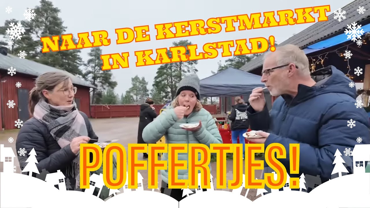 854 KERSTMARKT IN KARLSTAD ZWEDEN!