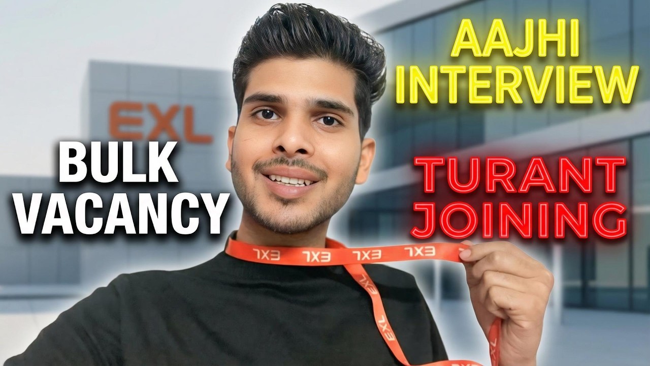 EXL Bulk Hiring Walk-in 2026 | Work From Home | The Ravi Vlogs