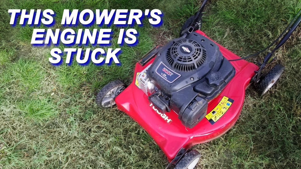 This Mower's Engine Is Stuck