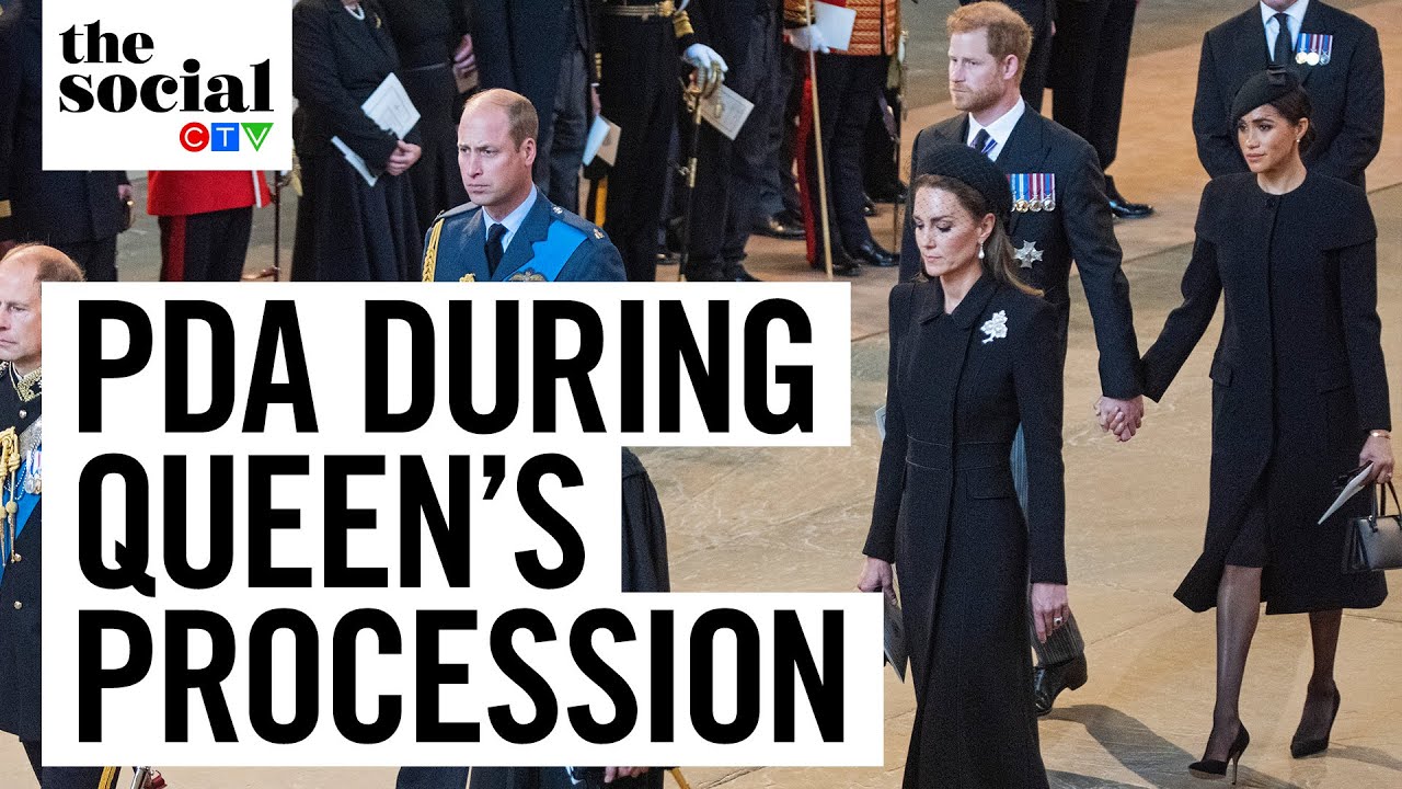 Harry and Meghan called out for holding hands during Queen’s procession | The Social