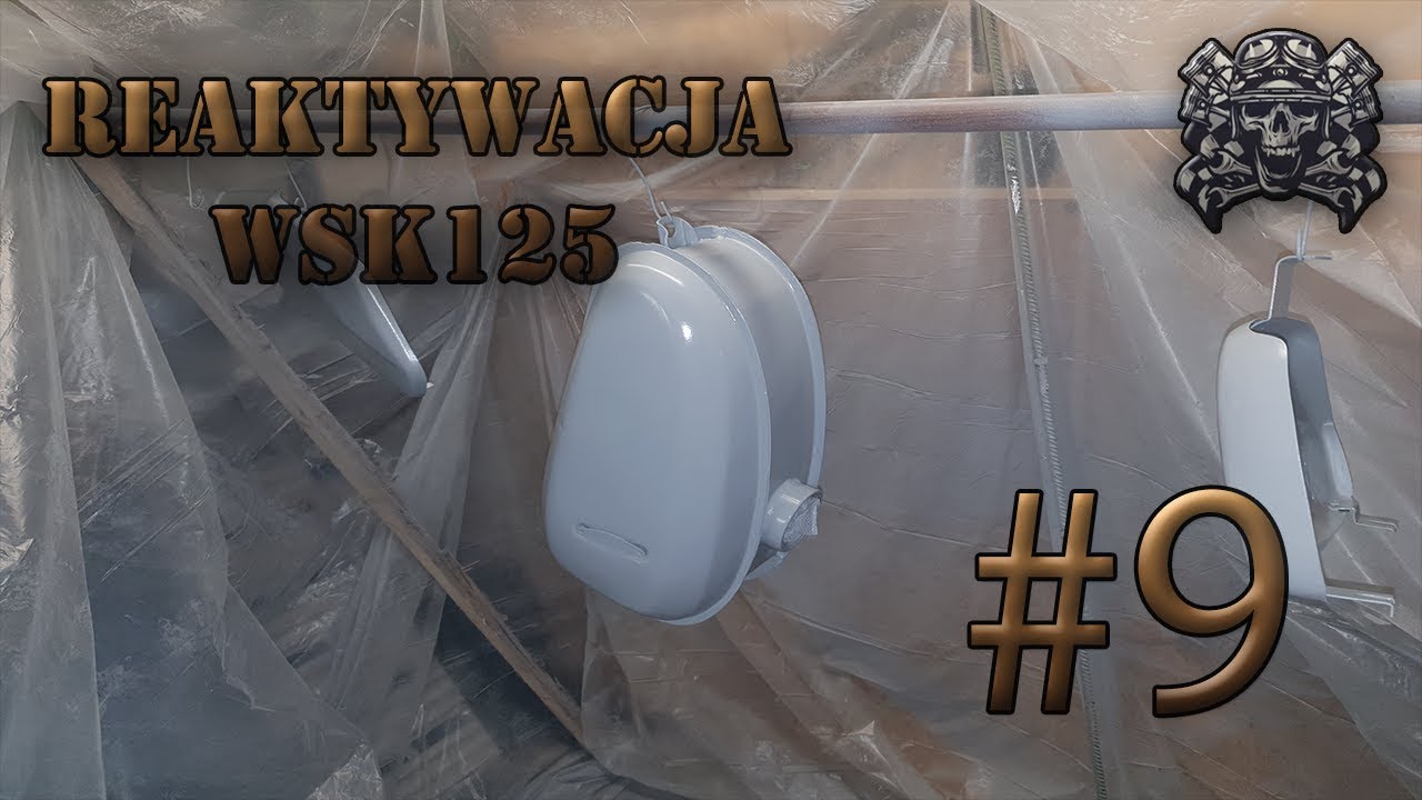 #9 Reanimujemy WSK125 | Maluje podkładem bak i boczki | Doszły graty z piaskowania #wsk #renowacja