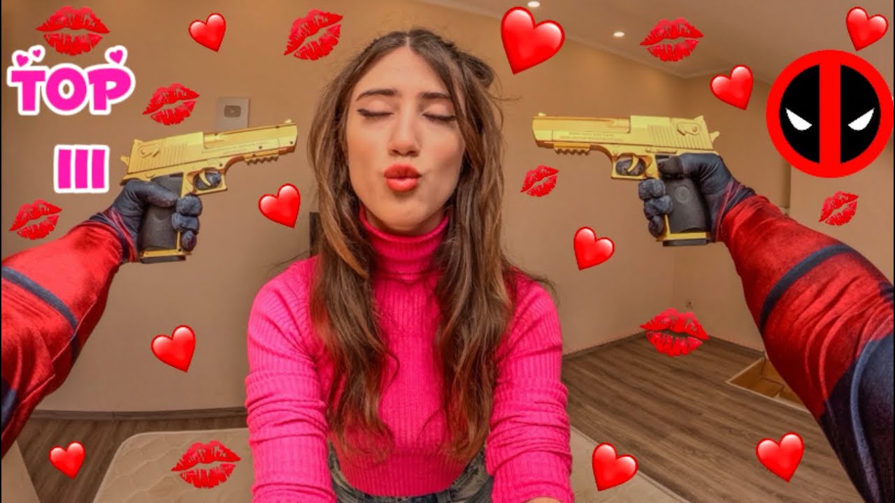 BEST TOP 3 CRAZY SUPER HERO FAN GIRL WILL NOT LEAVE DEADPOOL AND SPIDER-MAN ALONE (Love Parkour POV)