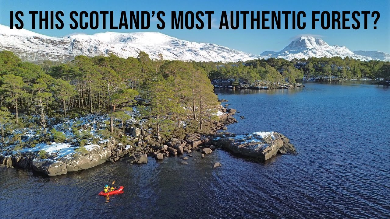 Loch Maree Islands in Winter Snow