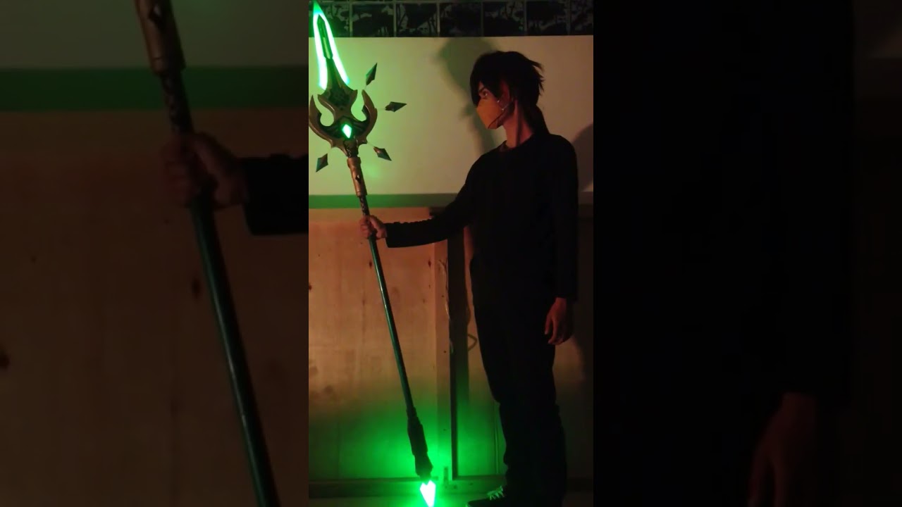 I made Primordial Jade Winged-Spear - with lights 