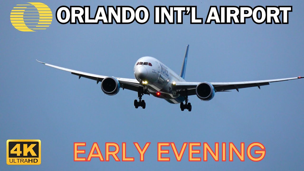 #4K EARLY EVENING 3/5/24 ORLANDO INT'L AIRPORT PLANESPOTTING #aviation #avgeeks #new #plane #awesome